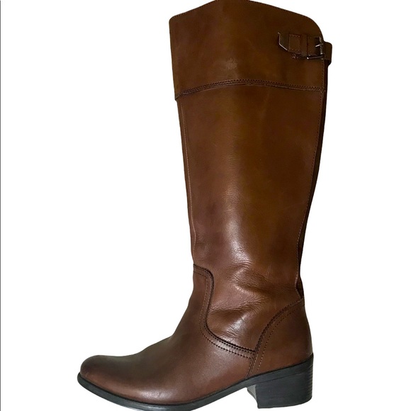 Bussola Antwerpen Rust Brown Leather Knee High Ridding Boots Size EUR 39 =US 8.5